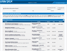 Tablet Screenshot of forum.literotica.com