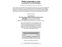 Tablet Screenshot of palm.literotica.com